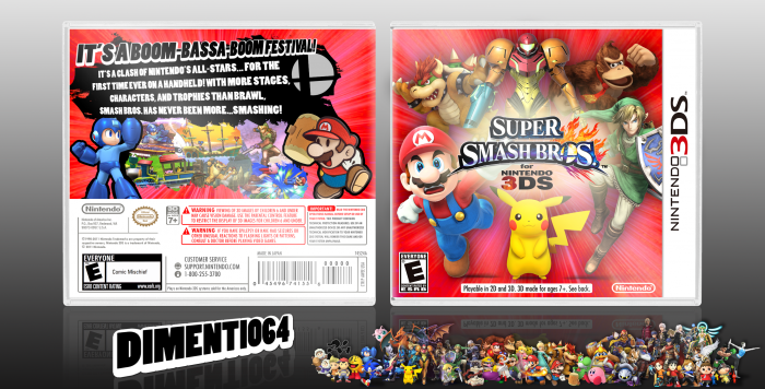 Super Smash Bros. for Nintendo 3DS box art cover