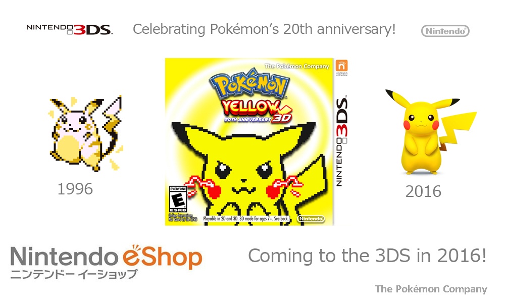 Pokemon Yellow 3D Remake box cover