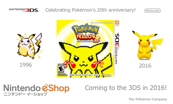 Pokemon Yellow 3D Remake box art cover