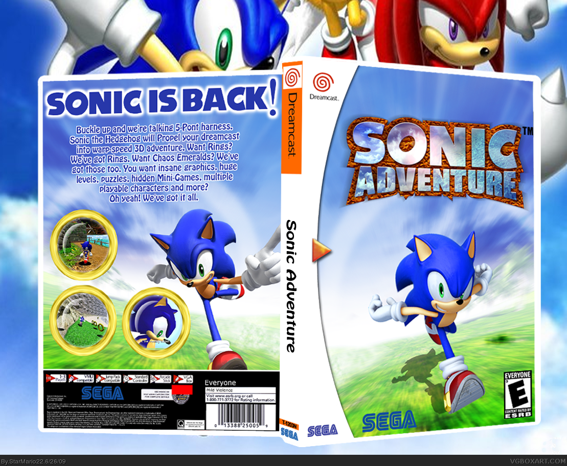 Sonic Adventure box cover