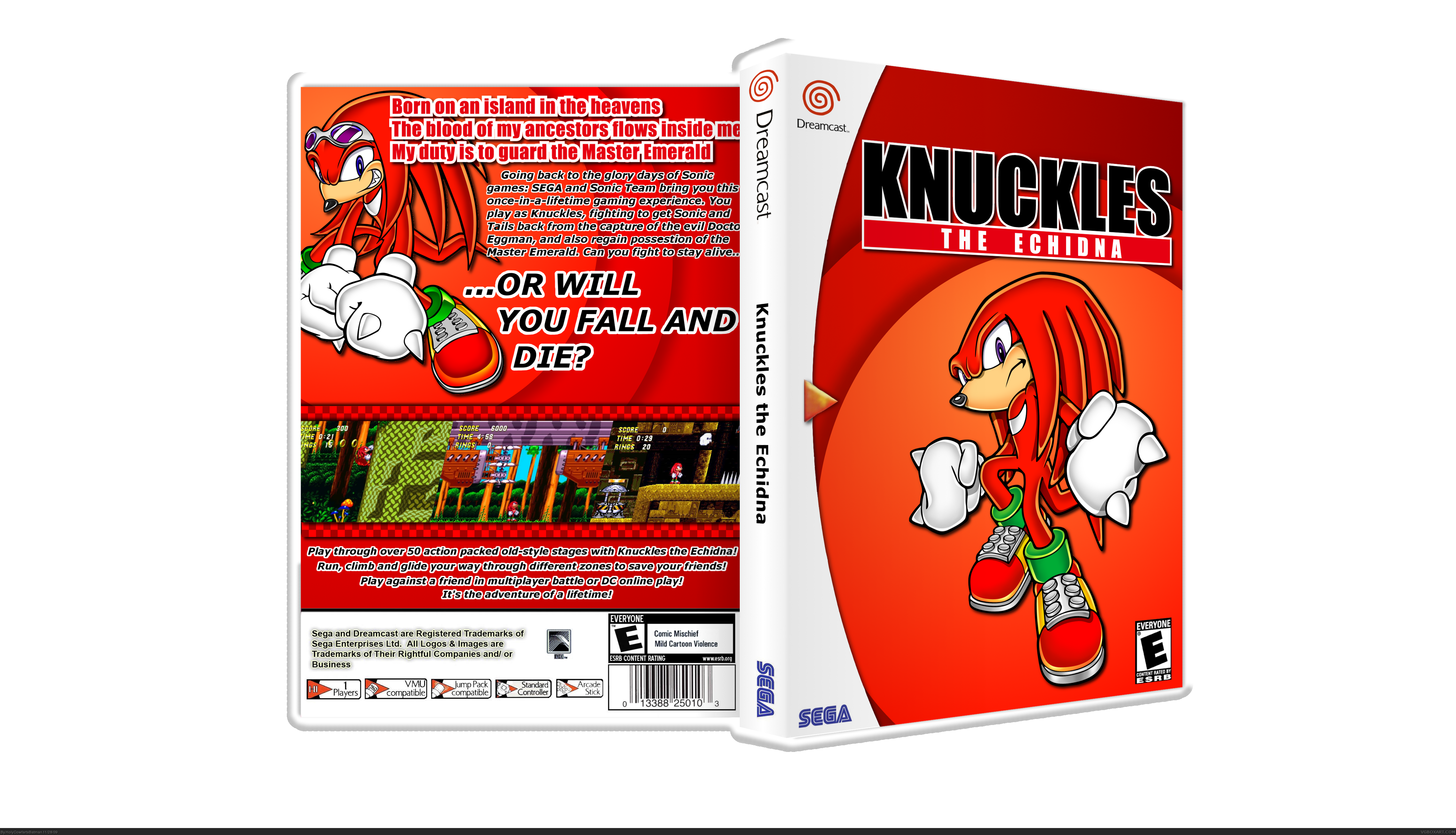 Knuckles The Echidna box cover