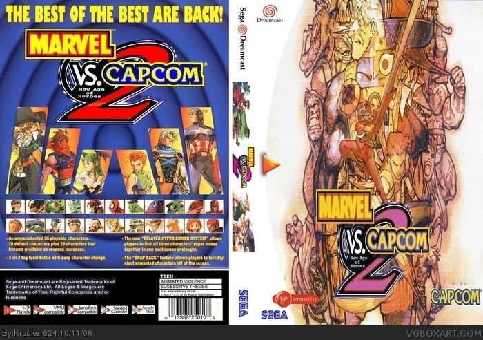 Marvel Vs. Capcom 2: New Age of Heros box art cover