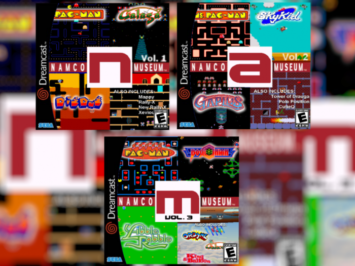 Namco Museum (Volumes 1-3) box art cover