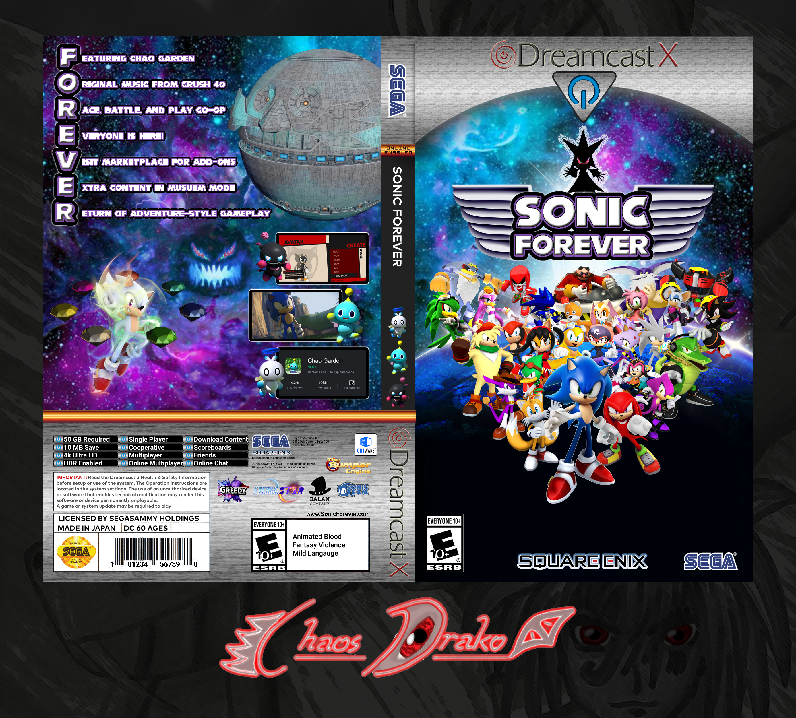 Sonic Forever DX box cover