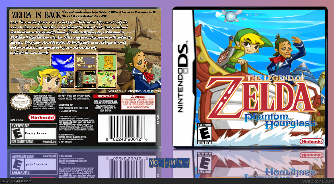 The Legend of Zelda: Phantom Hourglass box cover