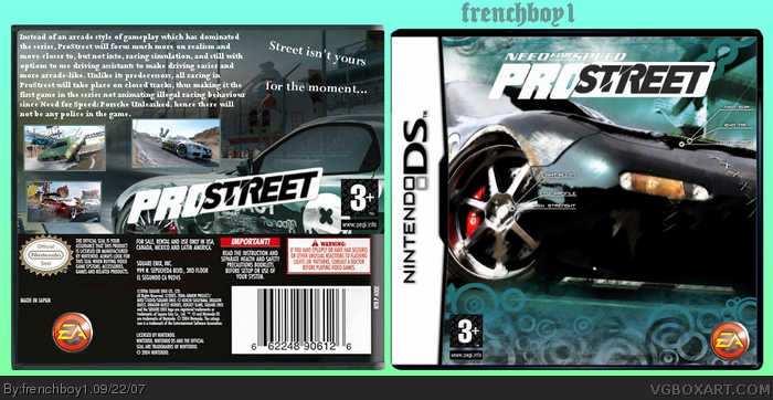 need for speed prostreet ds