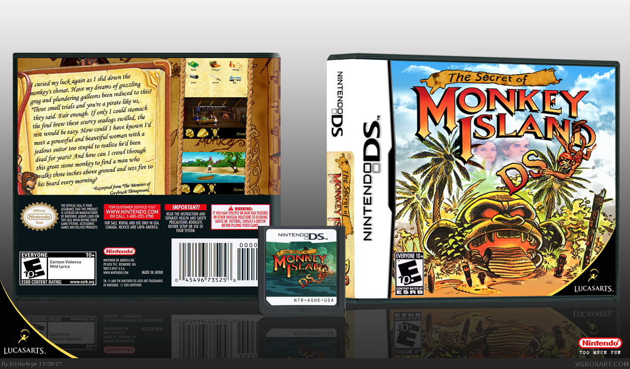 The Secret  of Monkey Island DS box cover