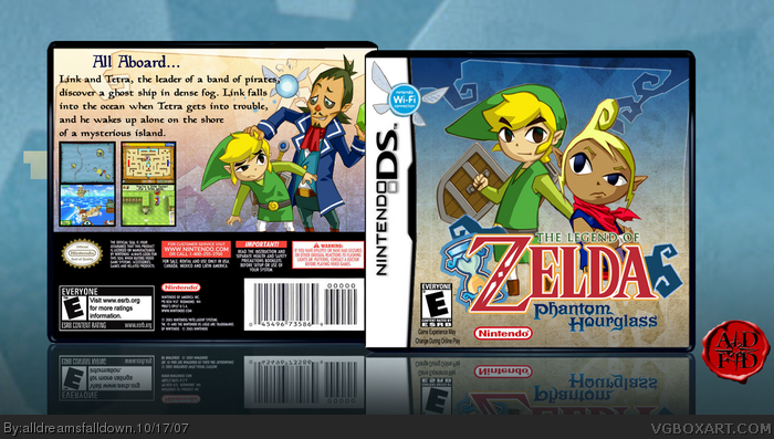 The Legend of Zelda: Phantom Hourglass box art cover