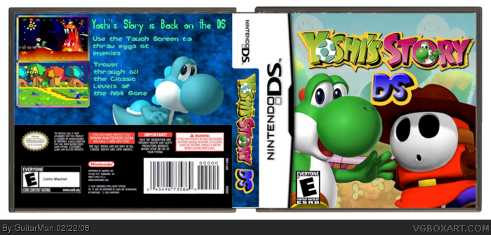 Yoshi's Story DS box art cover