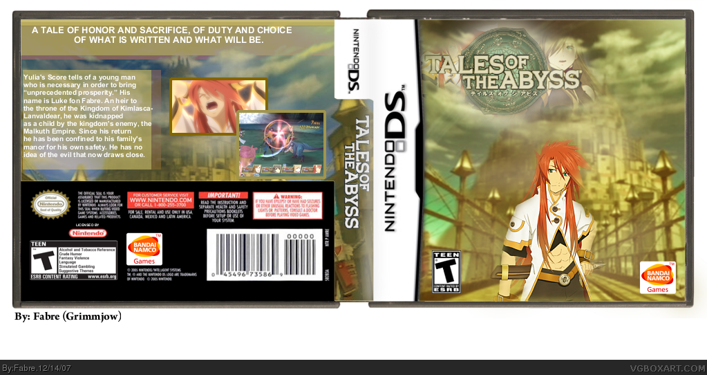 Tales of the Abyss DS box cover