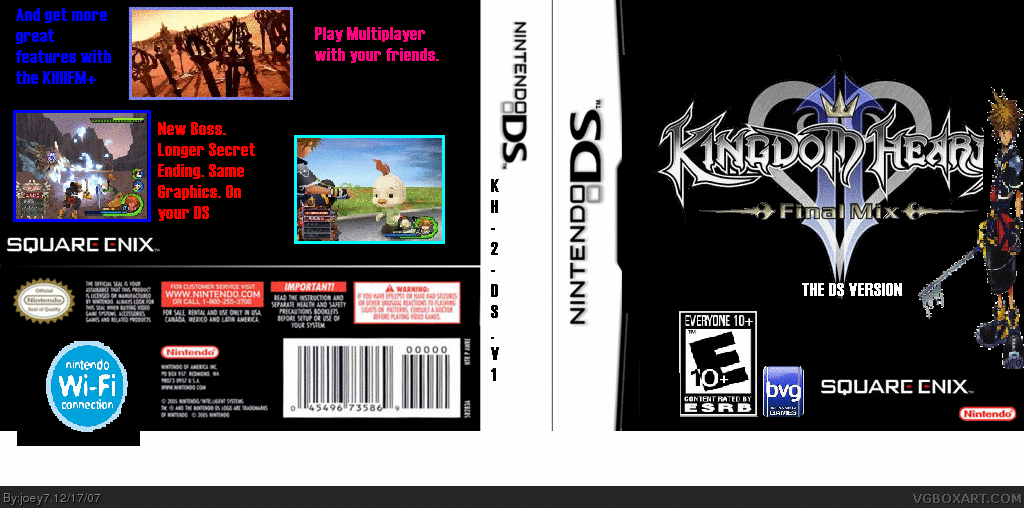 Kingdom Hearts II DS Version box cover