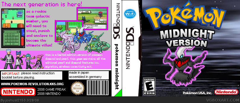 Pokemon Midnight Version box cover