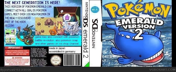 Pokemon Emerald Version 2 box cover
