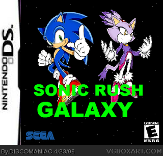 Sonic Rush Galaxy box cover