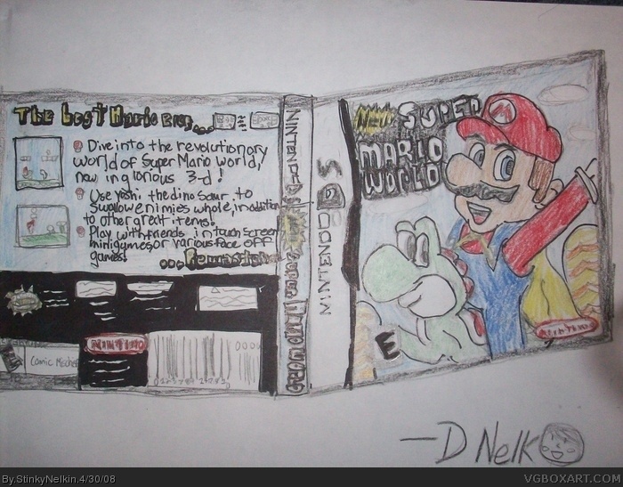 New  Super Mario world box art cover