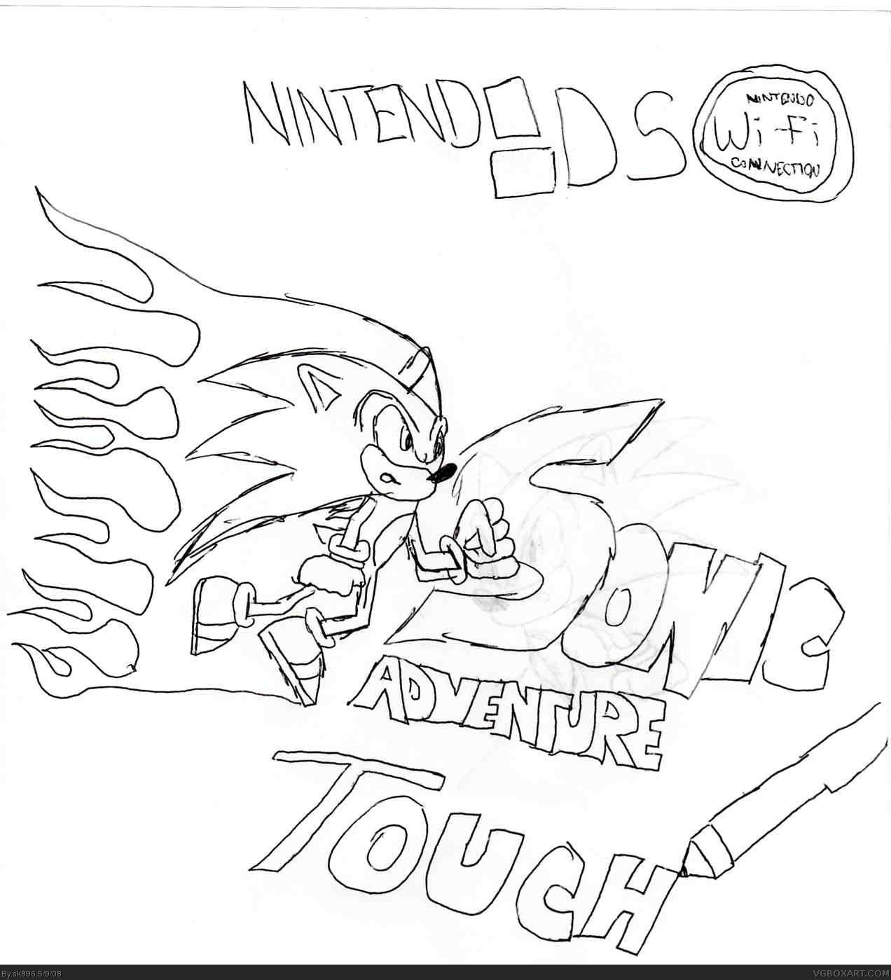 Sonic Adventure: Touch box cover