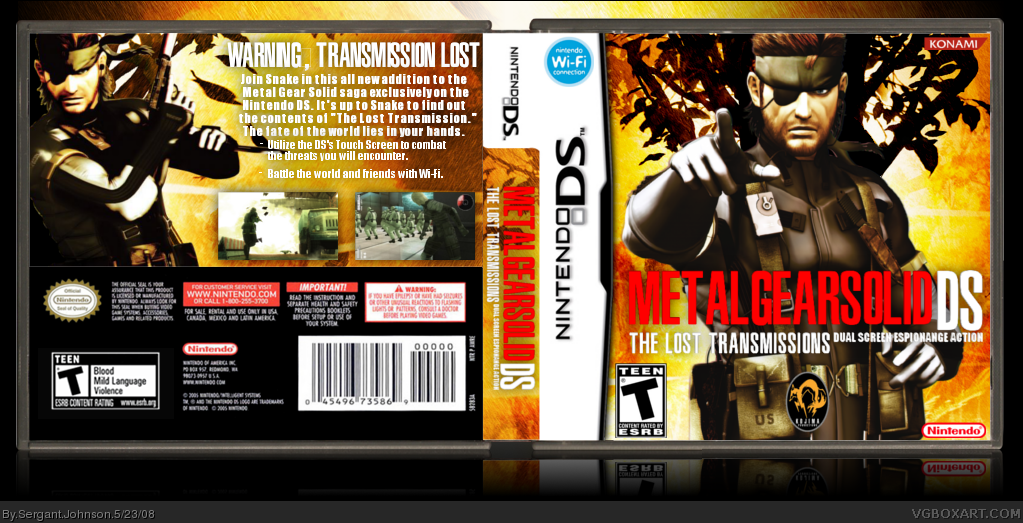 Metal Gear Solid: The Lost Transmissions box cover