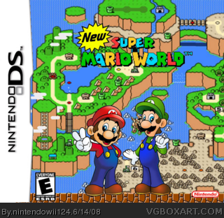 New  Super Mario world box cover