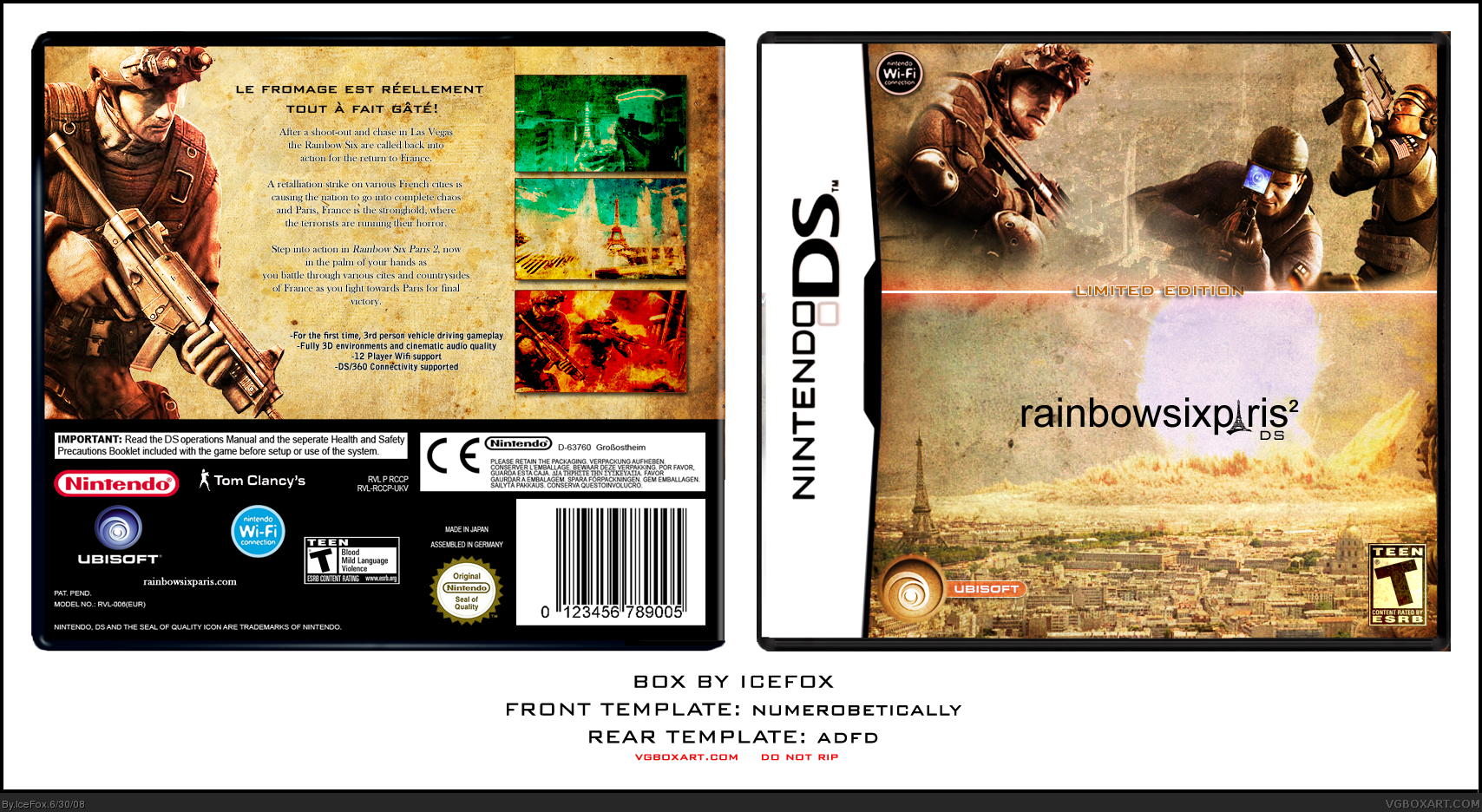 Rainbow Six Paris 2 box cover