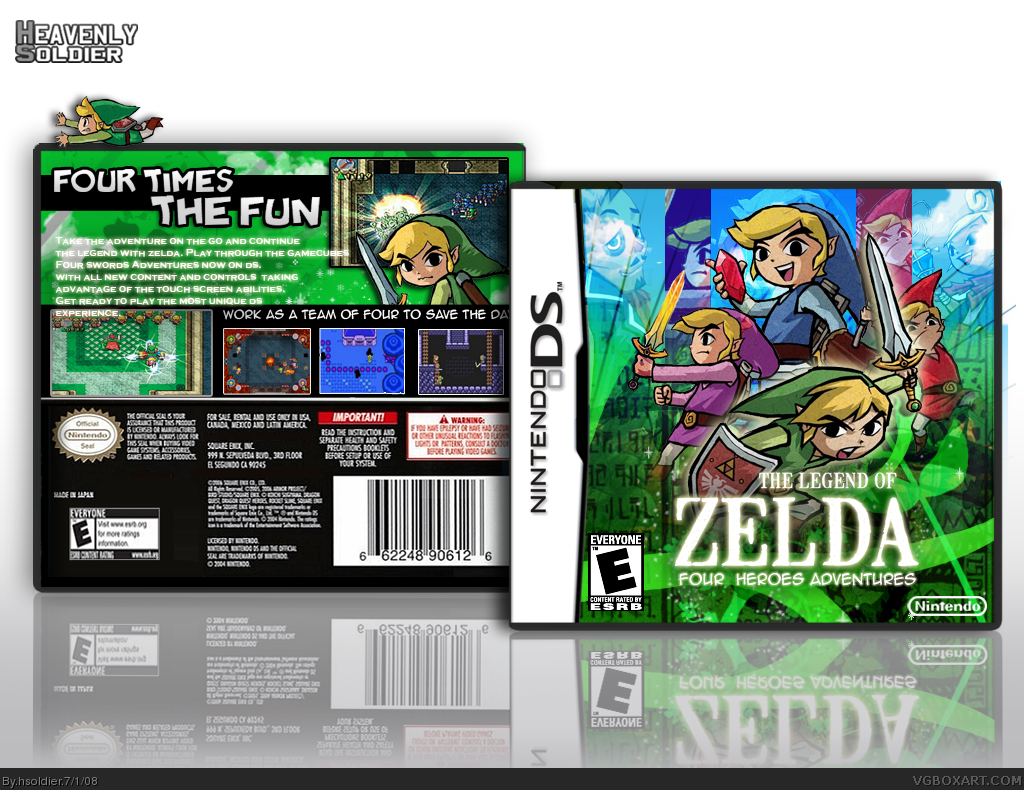 The Legend Of Zelda: Four Heroes Adventure's box cover