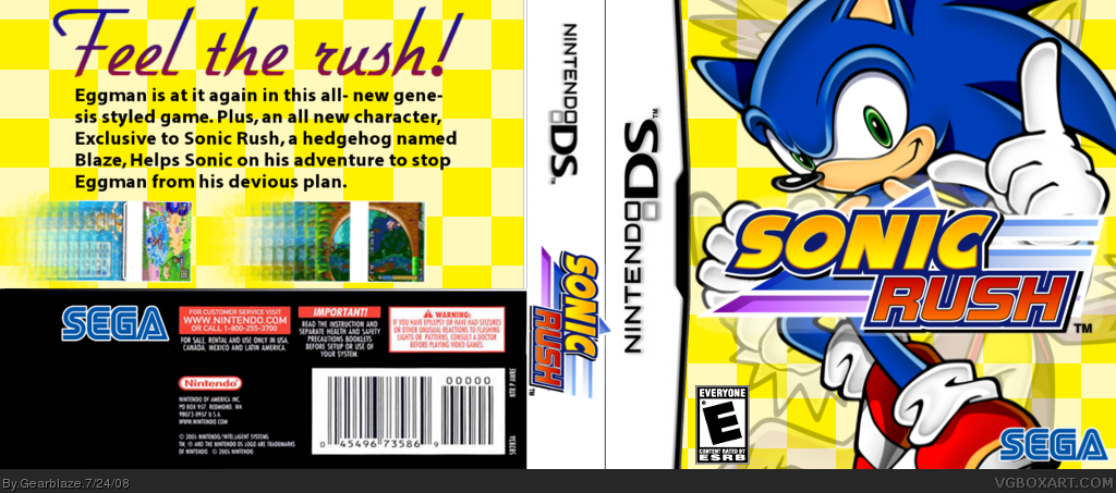 Sonic Rush box cover