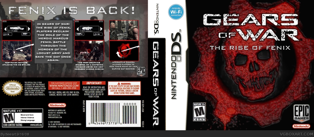 Gears of War: The Rise of Fenix box cover