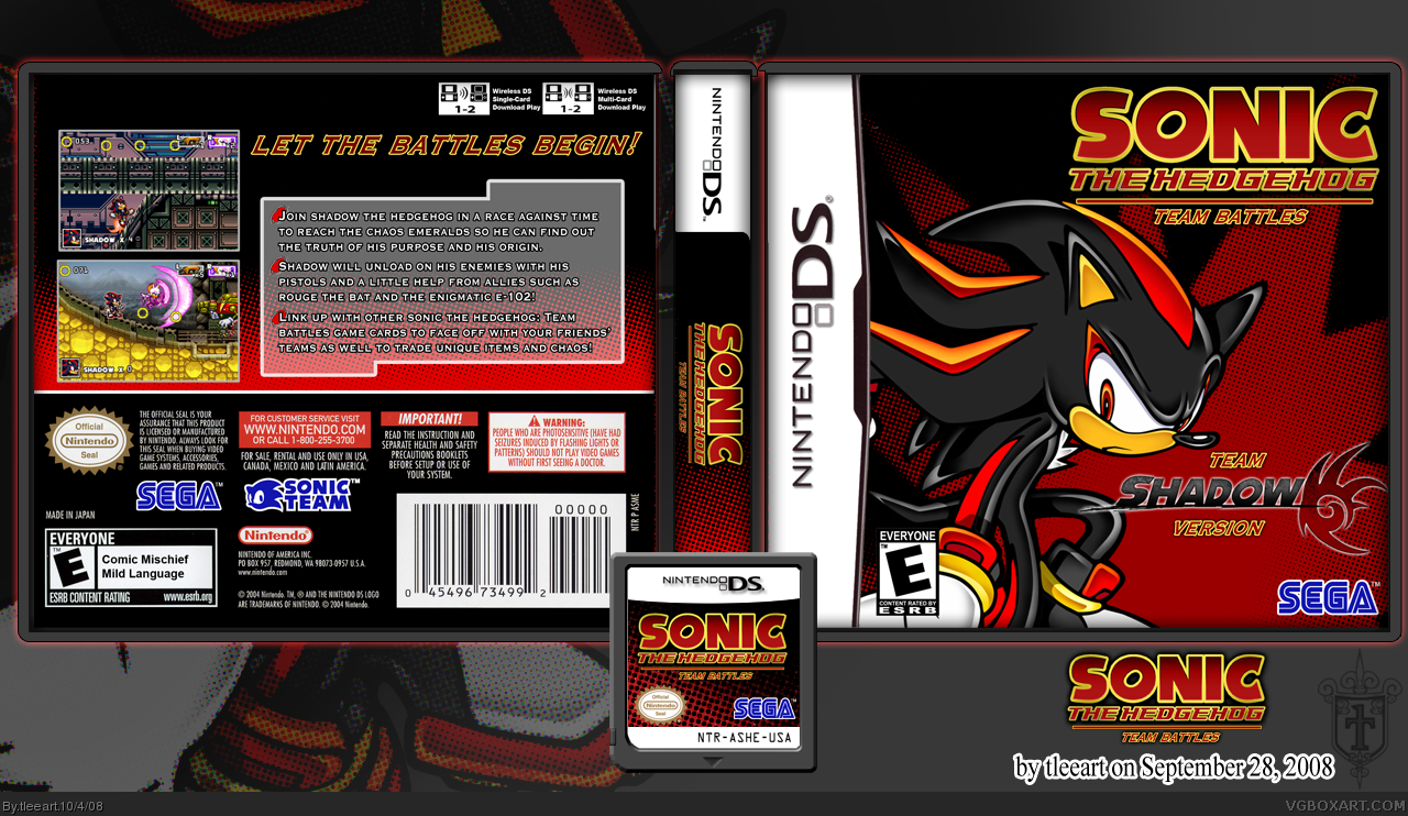Sonic Team Battles: Team Shadow Version box cover