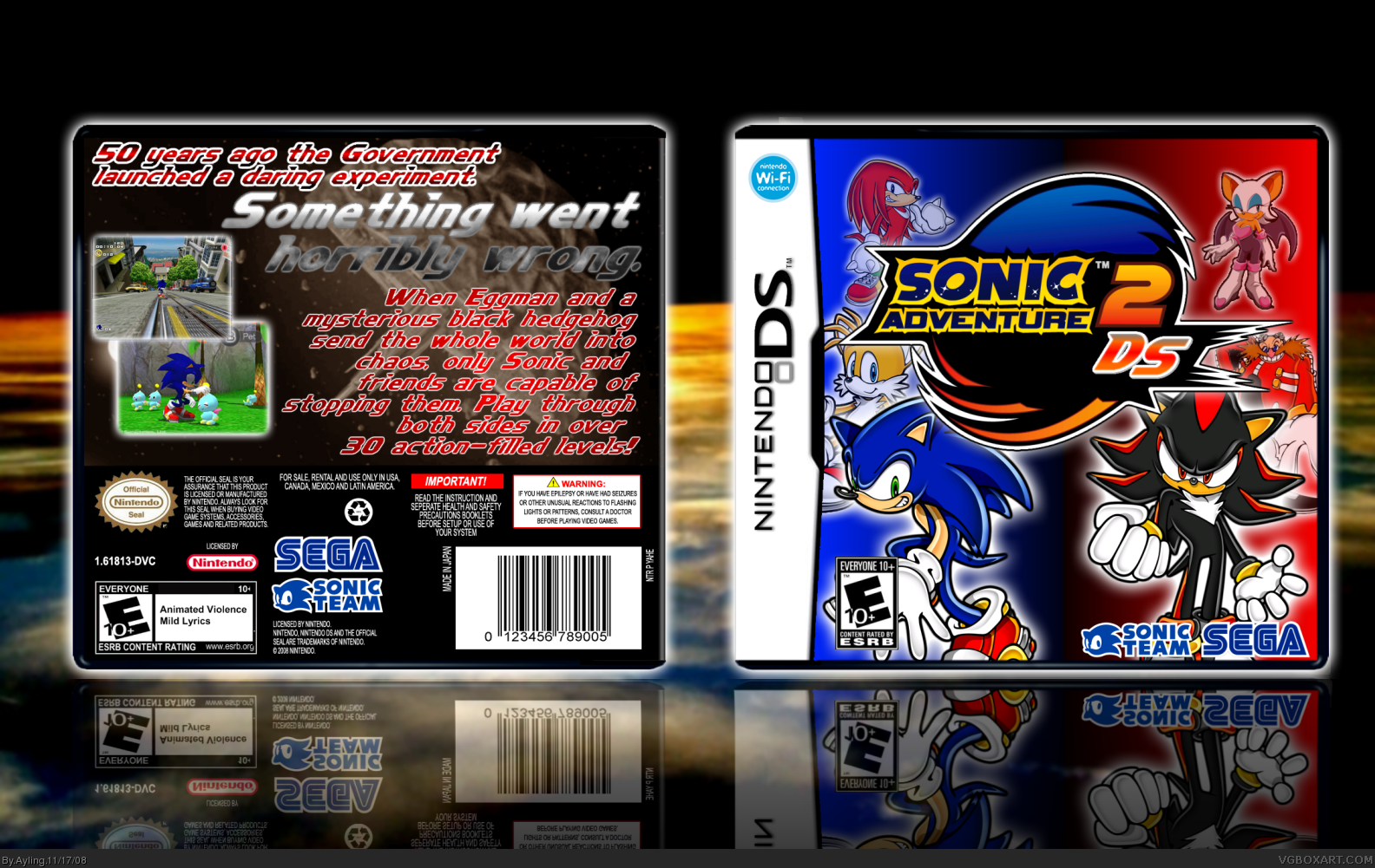 Sonic Adventure 2 DS box cover