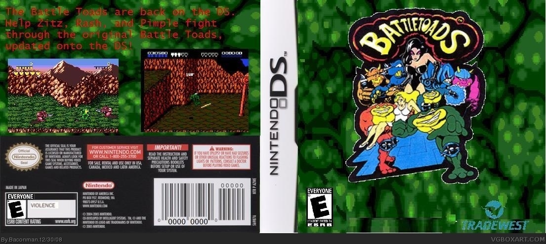 Battle Toads box cover