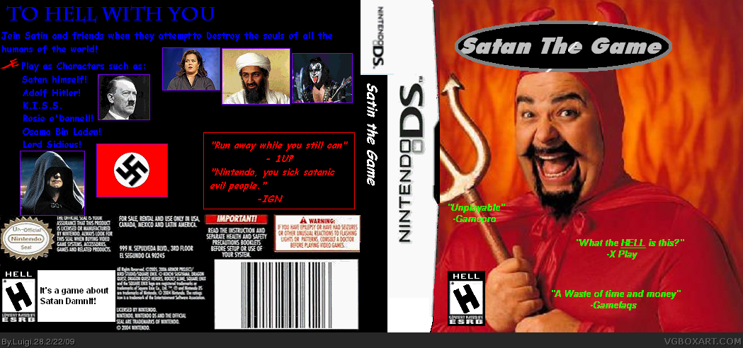 Satan: The game box cover