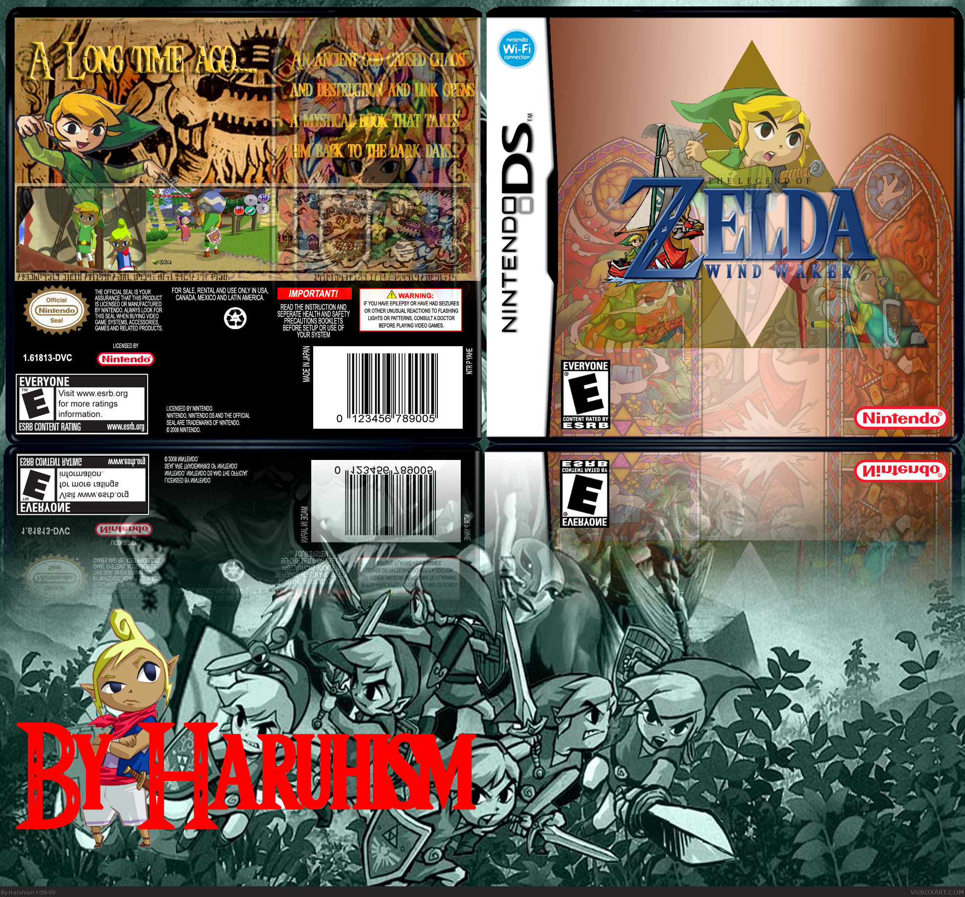 The Legend of Zelda The Wind Waker DS box cover