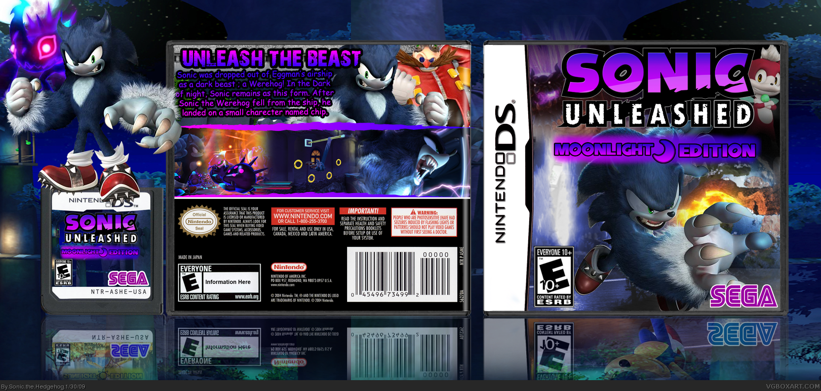 Sonic Unleashed Moonlight Edition box cover