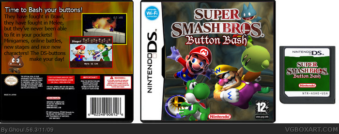 Super Smash Bros Button Bash! box art cover