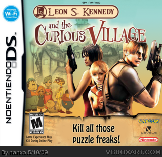 Leon S. Kennedy and The Curious Village box cover