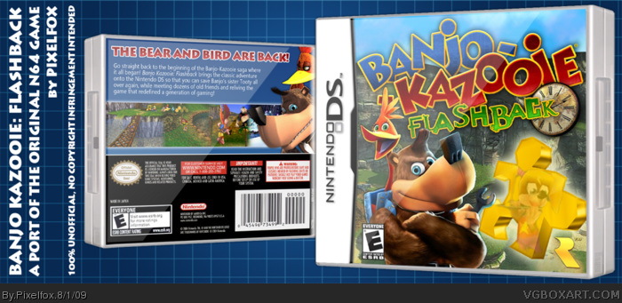 Banjo Kazooie: Flashback box art cover
