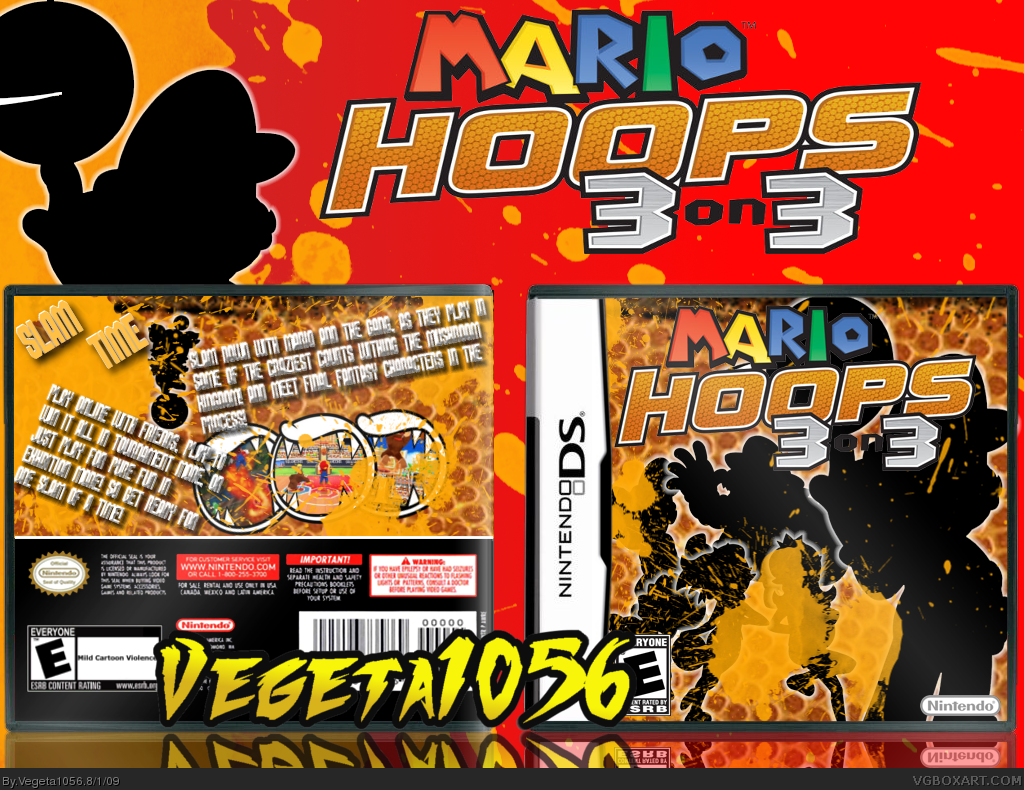 Mario Hoops: 3 on 3 box cover