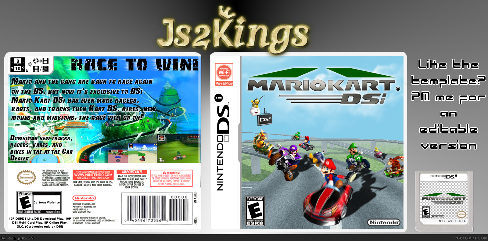 Mario Kart DSi box cover