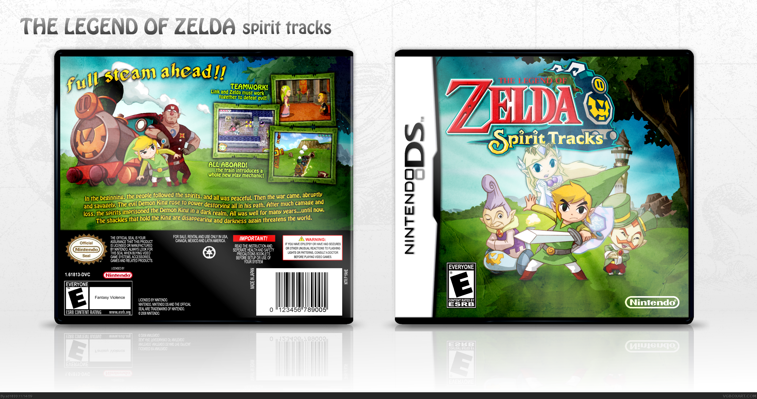 The Legend of Zelda: Spirit Tracks box cover