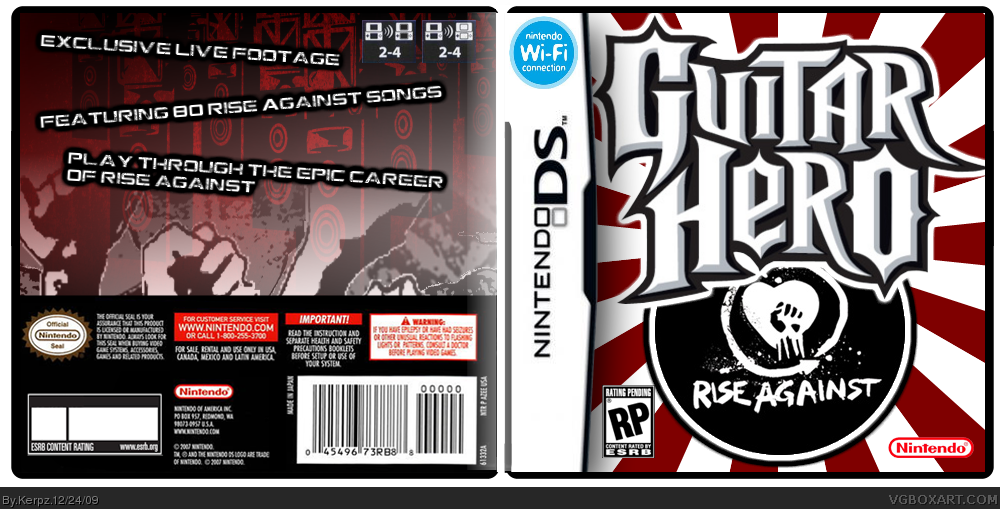 Guitar Hero Rise Against box cover