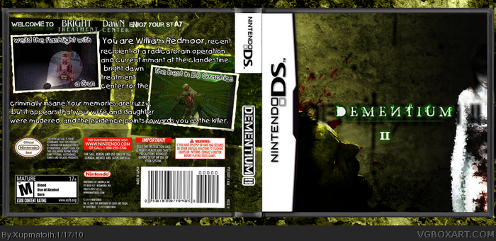 Dementium II box art cover