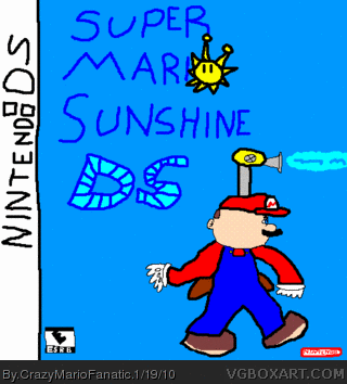 Super Mario Sunshine DS box cover