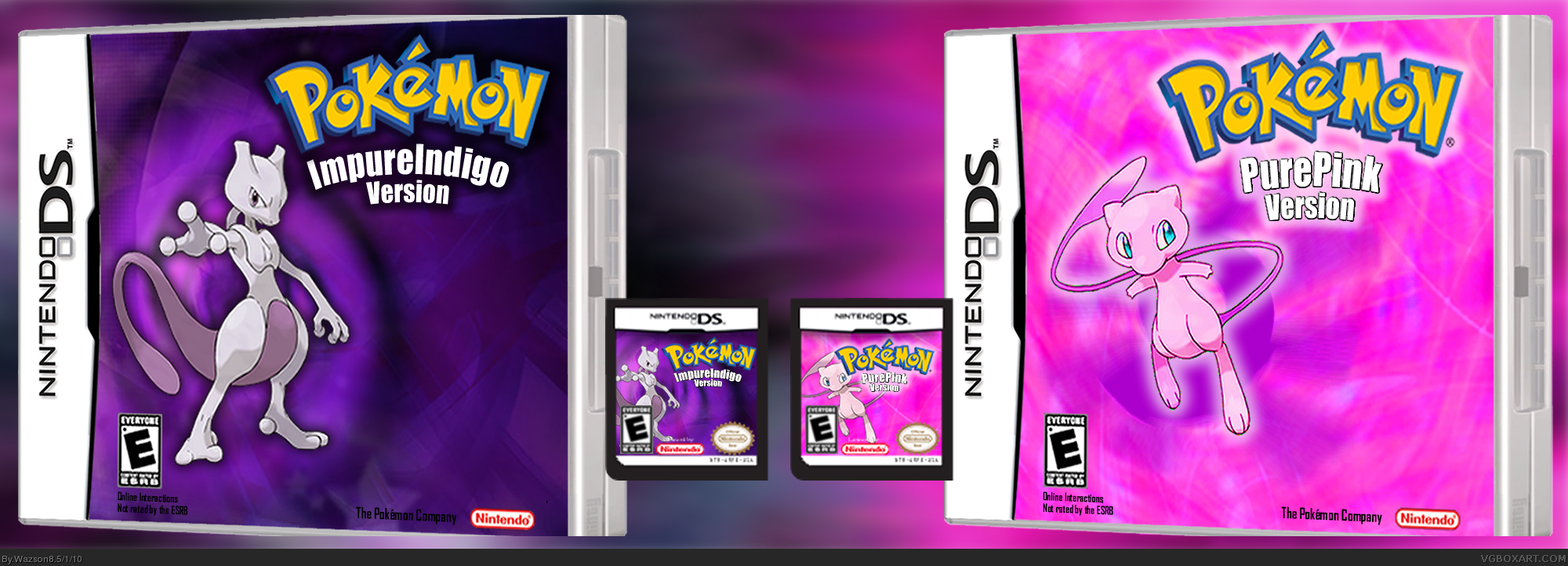 Pokemon: PurePink and Impure Indigo Versions box cover