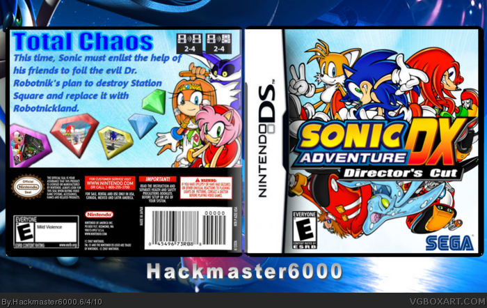 Sonic Adventure DX Directors Cut box art cover