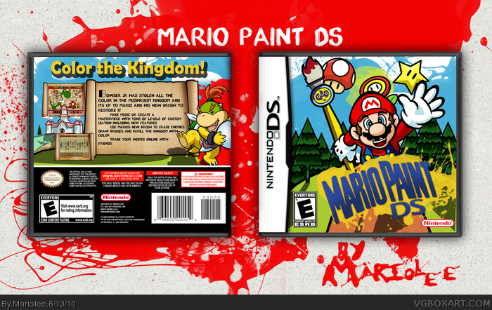 Mario Paint DS box art cover
