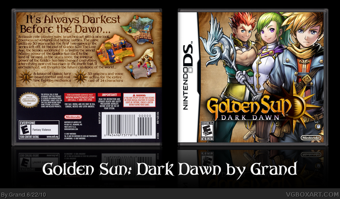 Golden Sun: Dark Dawn box art cover