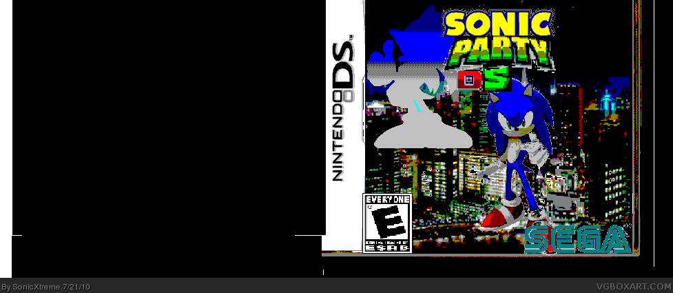 Sonic Party DS box cover