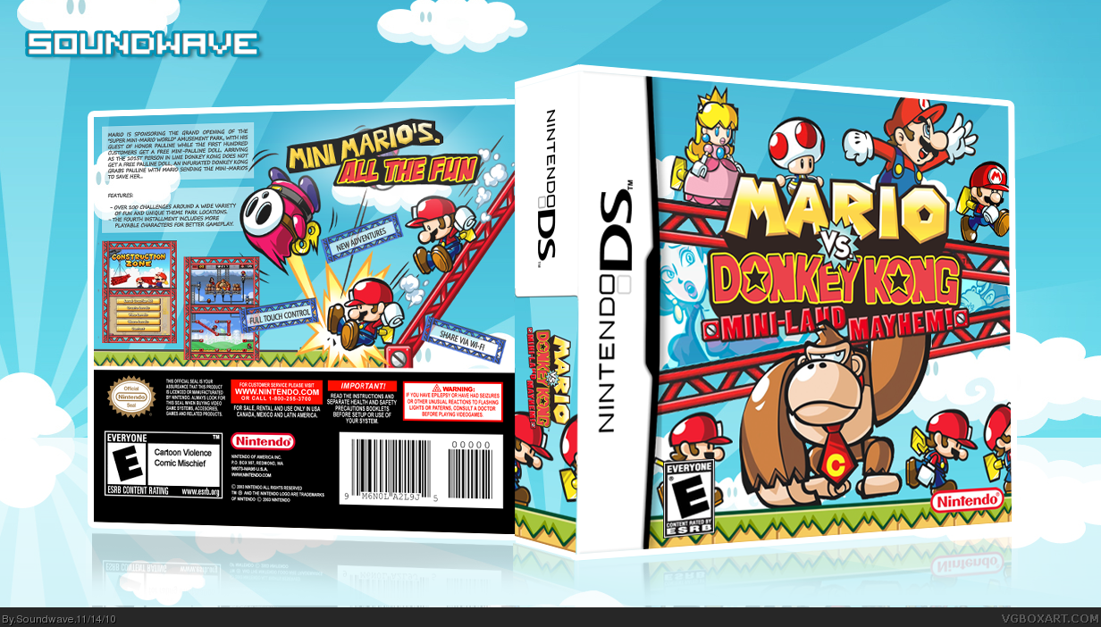 Mario vs. Donkey Kong: Mini-Land Mayhem box cover
