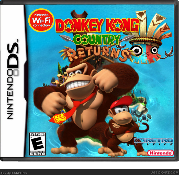 Donkey Kong Country Returns box art cover