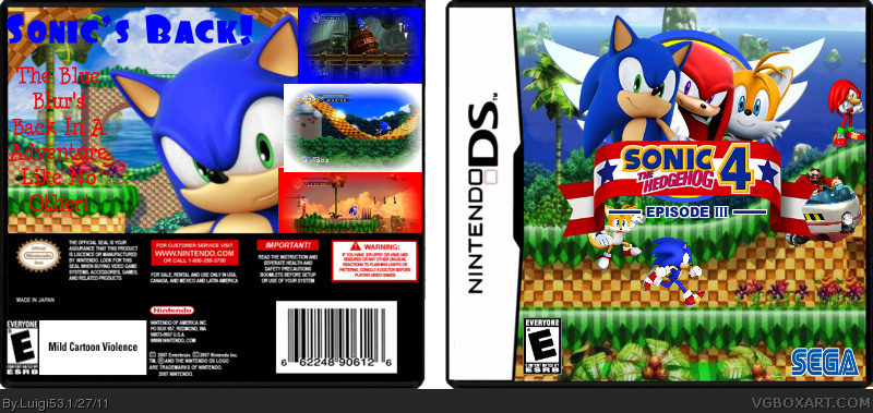 Sonic The Hedgehog 4 Episode 3 box cover