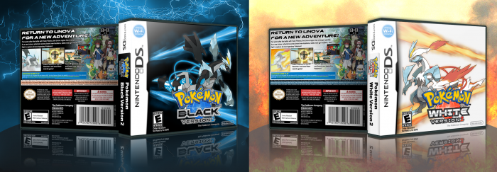 Pokemon Black and White Version 2 box art cover